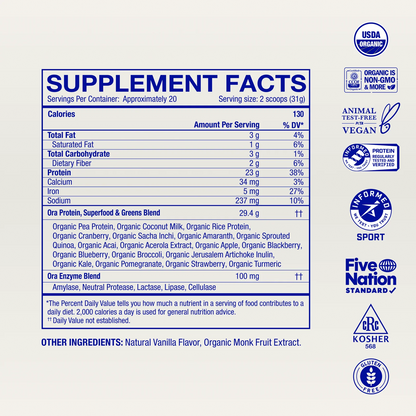 Chef-crafted Organic Vegan Protein Powder